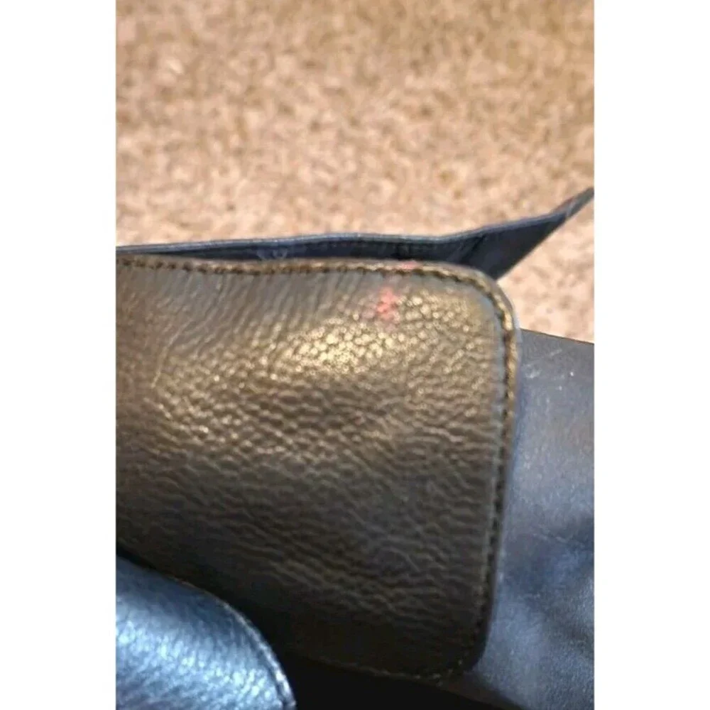 Fossil Messenger Bag Leather Nylon Crossbody Laptop Purse ZB 8843 Black Unisex